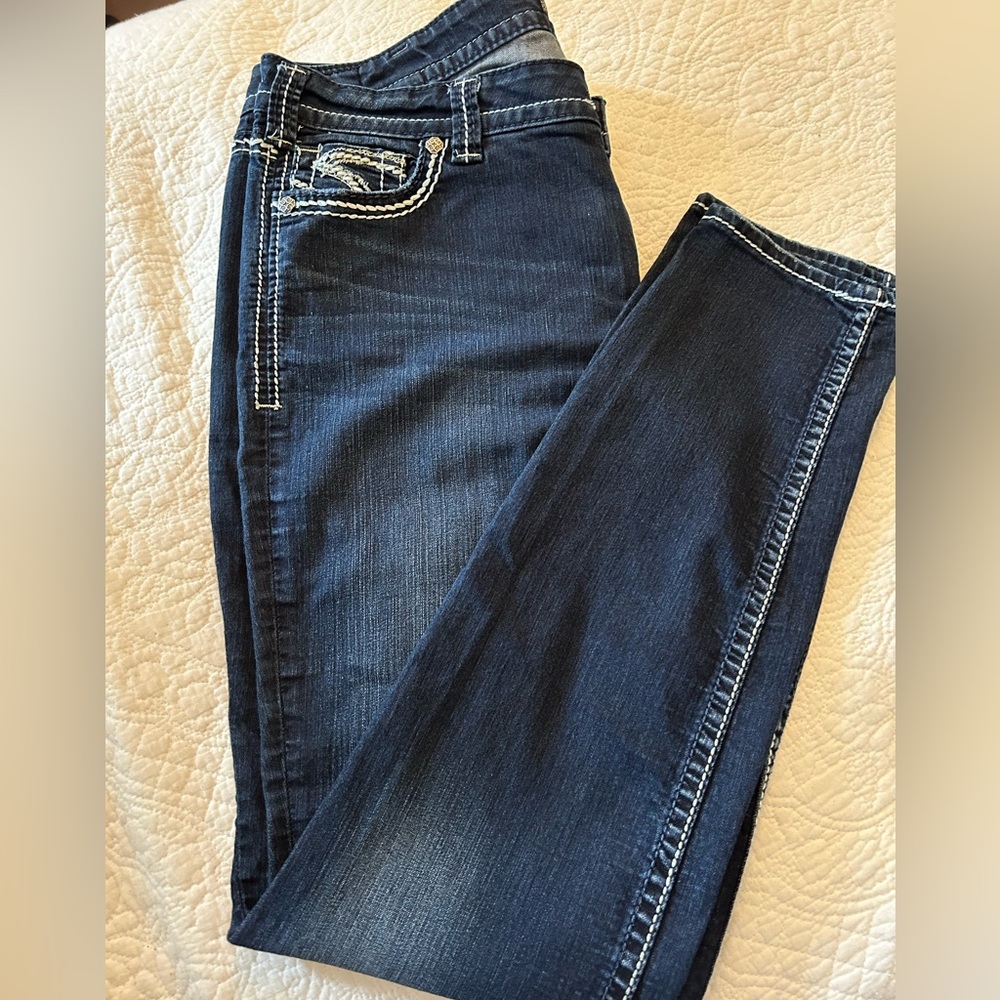 Silver Skinny Jeans